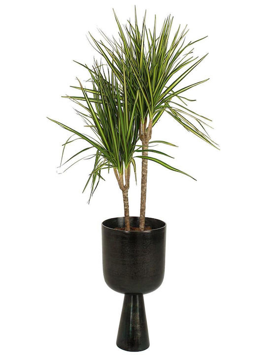 ArteLibre Planter Aluminum Black with Stand 24x24x34cm.