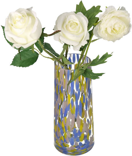 ArteLibre Glass Multicolour Vase 12xH25cm