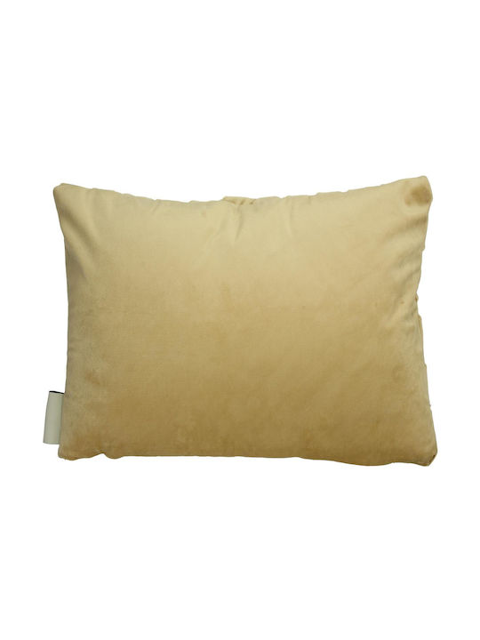 ArteLibre Sofa Cushion from Velvet Beige 30x50cm.