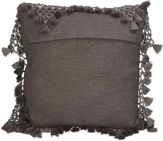 ArteLibre Sofa Cushion 100% Cotton Gray 45x45cm