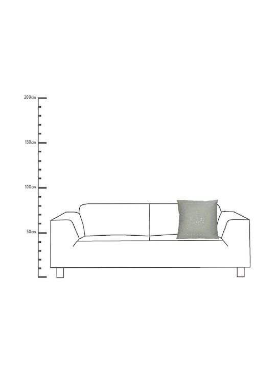 ArteLibre Sofa Cushion 100% Cotton Ecru 45x45cm