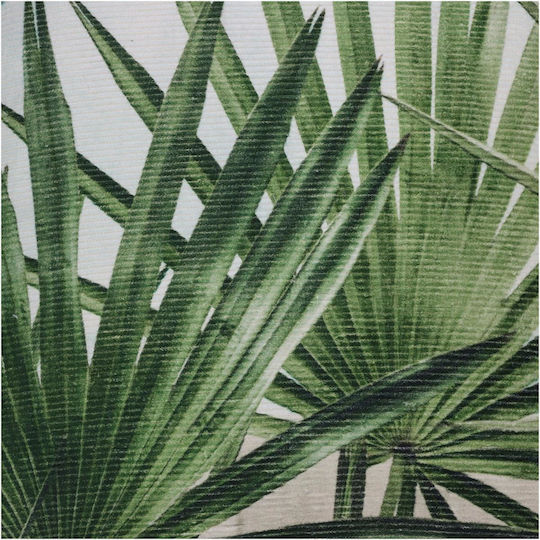 ArteLibre Sofa Cushion Pillow Leaf Palm Green 100% Cotton Green 45x45cm