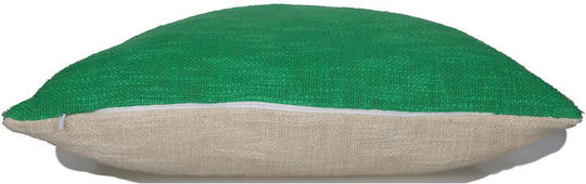 ArteLibre Sofa Cushion 100% Cotton Green 45x45cm
