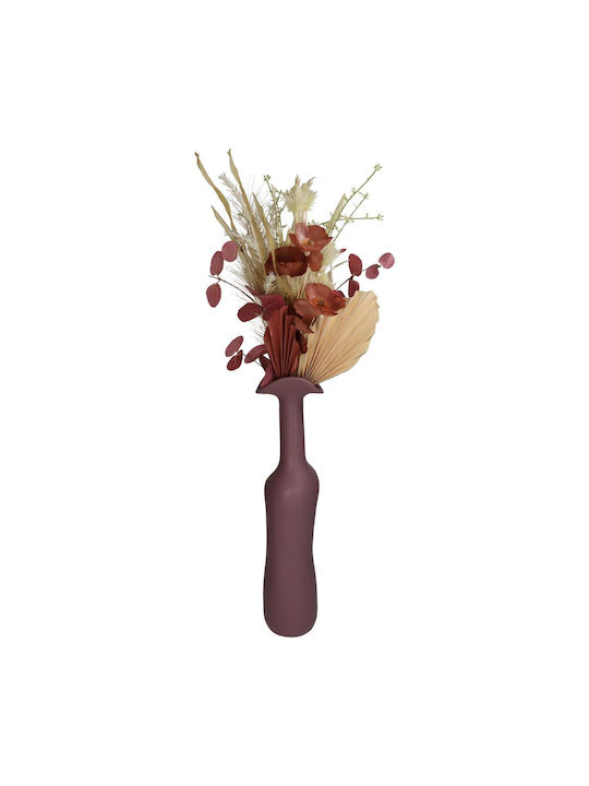 ArteLibre Decorative Vase Purple 10x9.5x45cm