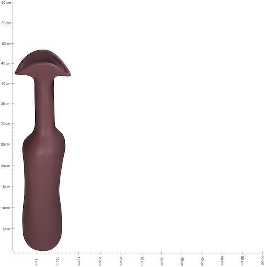 ArteLibre Декоративна ваза Керамика Лилав 10x9.5x45см 1бр