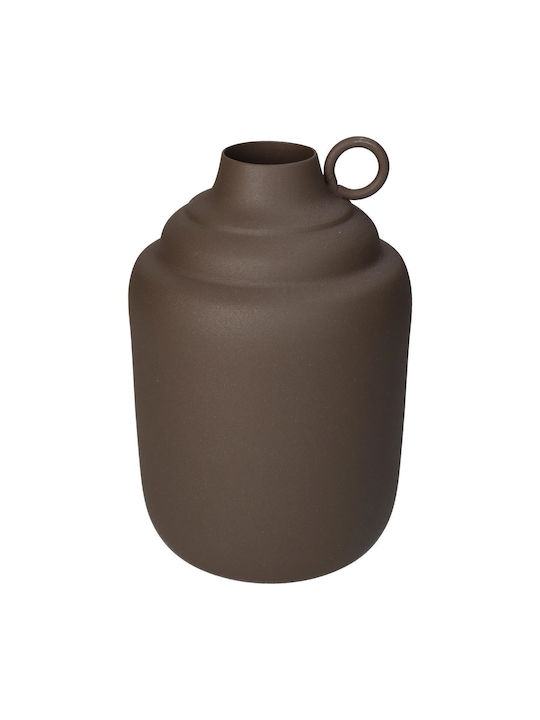 ArteLibre Decorative Vase Brown 13x13x19.5cm