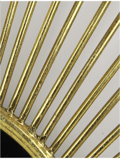 ArteLibre Oglindă De Perete Auriu Diametru 75.5cm ArteLibre Oglindă De Perete Auriu Diametru 75.5cm