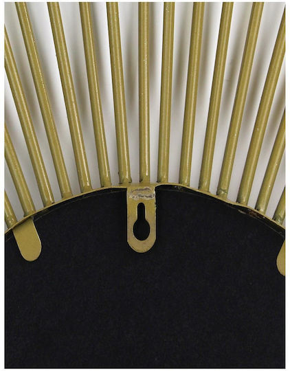 ArteLibre Wandspiegel mit Gold Metallisch Rahmen Durchmesser 75.5cm 1Stück