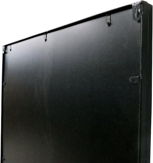 ArteLibre Oglindă de Perete De Corp Întreg cu Negru Ramă din Metalic 200x64.5cm 1buc