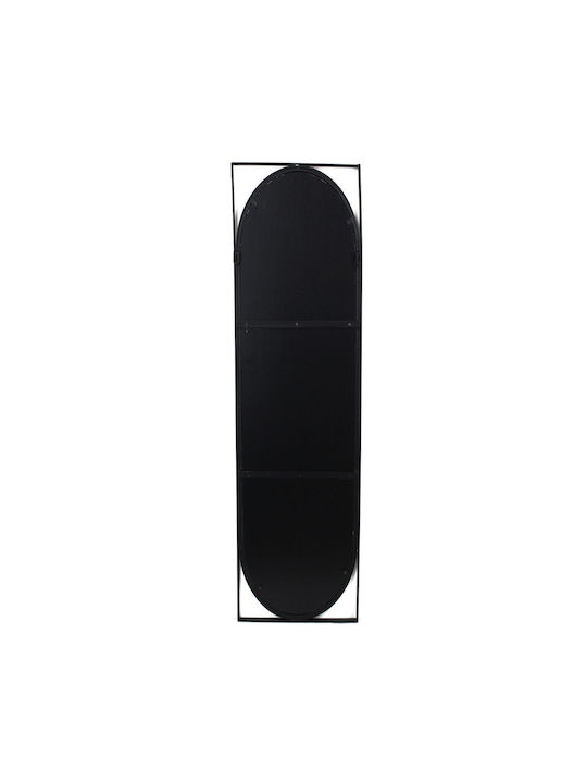 ArteLibre Oglindă de Perete cu Negru Ramă din Metalic 97x35cm 1buc
