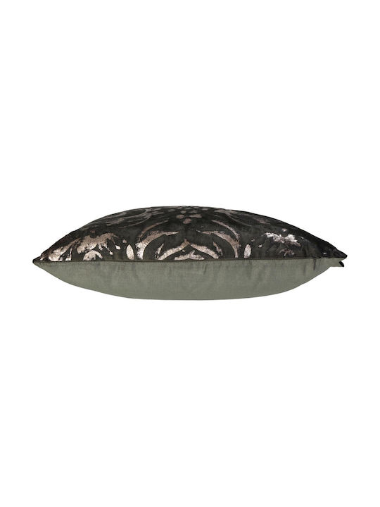ArteLibre Μαξιλάρι Καναπέ Pillow Bird από Βελούδο Γκρι 45x45εκ.