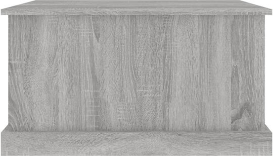 vidaXL Sonoma Дърво Кутия за съхранение с капак Сив 70x40x38см 1бр