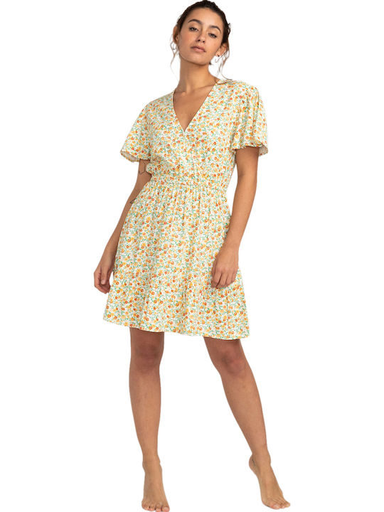 Spring Light Summer Mini Dress Wrap Salt Crystal