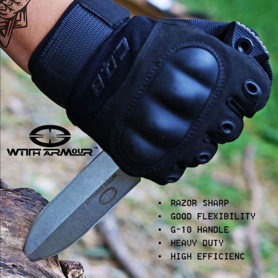 WithArmour Bayonet Cuțit Negru în Toc