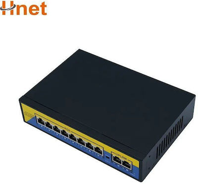 Hnet HW-PSE1010 Negestionat L2 PoE Switch cu 10 Porturi Gigabit (1Gbps) Ethernet