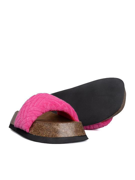 Flache Sandalen für Damen in Fuchsie Farbe