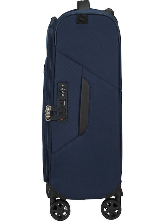 Samsonite Litebeam Βαλίτσα Ταξιδίου Καμπίνας Υφασμάτινη Midnight Blue με 4 Ρόδες Ύψους 55εκ.