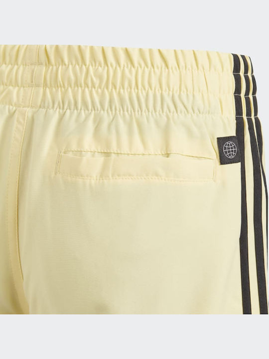adidas 3-Stripes Costum de baie pentru copii Pantaloni scurți de înot Galben