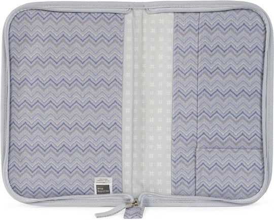 Walking Mum Baby Health Book Case Zigzag for Boy