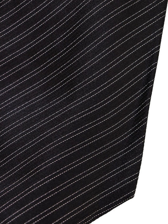 Giorgio Armani Ανδρική Γραβάτα Μεταξωτή με Σχέδια σε Μαύρο Χρώμα