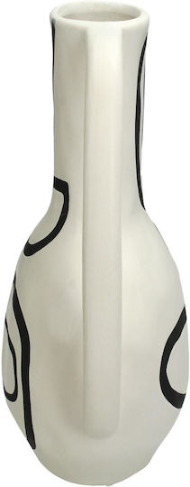 ArteLibre Vase Glas Weiß Φ18,5xΥ27cm