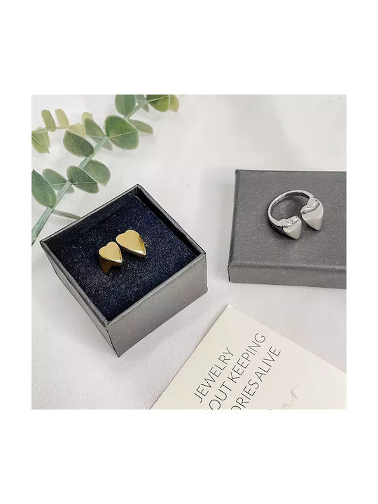 Stainless Steel Ring and Hearts Awear Kimberley Gold