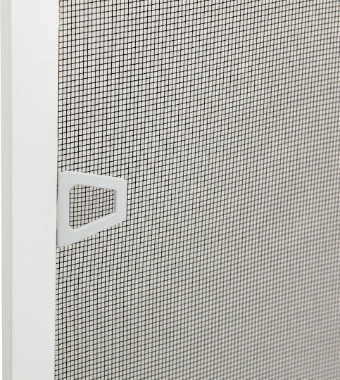 vidaXL Window Mosquito Net Fixed Aluminum White with Frame 120x80cm