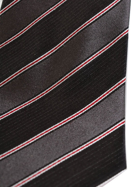 Giorgio Armani Ανδρική Γραβάτα Μεταξωτή με Σχέδια σε Γκρι Χρώμα