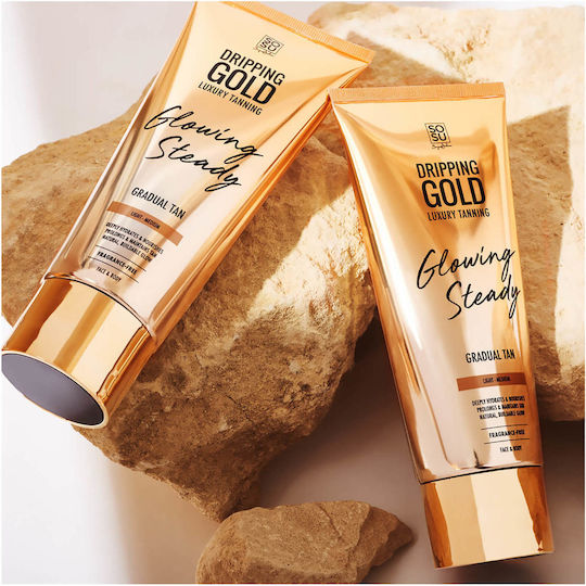 SOSU Dripping Gold Gradual Tan Self Tanning Lotion για Πρόσωπο και Σώμα Light / Medium 230ml