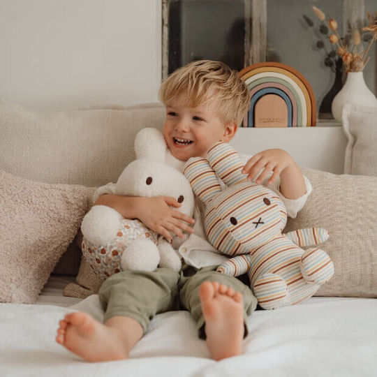 Little Dutch Λούτρινο Λαγουδάκι Miffy Vintage Sunny Stripes 60 εκ.