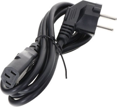 Powertech Schuko - IEC C13 Cable 1.5m Μαύρο (CAB-P002)