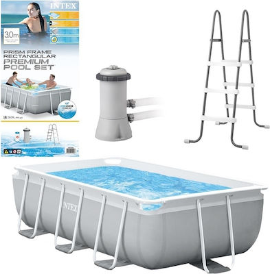 Intex Prism Frame Schwimmbad mit Metallic-Rahmen 300x175x80cm