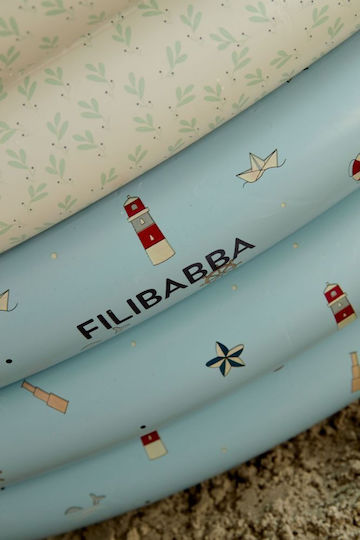 Filibabba Little Sailor Παιδική Στρογγυλή Πισίνα 230lt Φουσκωτή 150x35εκ. Γαλάζια