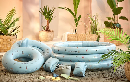 Filibabba Little Sailor Παιδική Στρογγυλή Πισίνα 230lt Φουσκωτή 150x35εκ. Γαλάζια