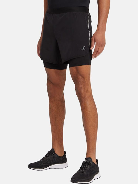 Allen V Спортен Мъжки Бермуди Regular Fit Черни