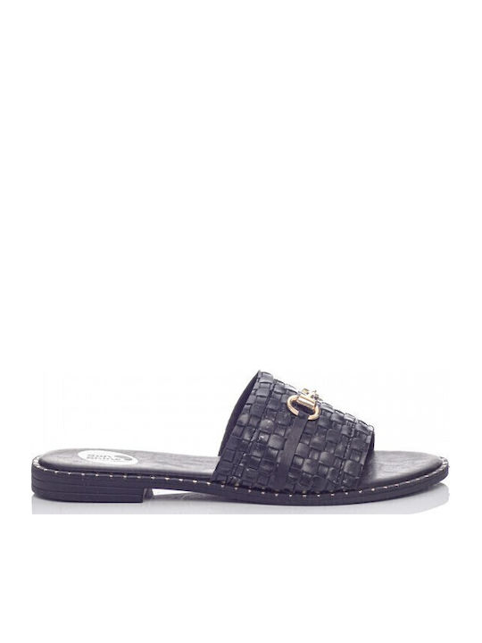 Flache Sandalen für Damen Anatomisch in Schwarz Farbe