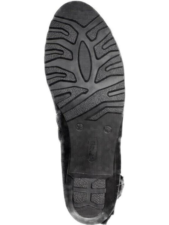 Damenstiefel mit Pelz Schwarz Y8079-00