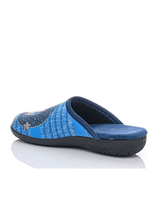 Anatomische Damen Hausschuhe Blau