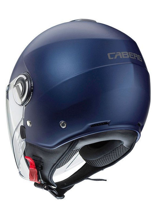 Caberg Riviera V4 Jet Helmet ECE 22.06 Blue Yama Matt