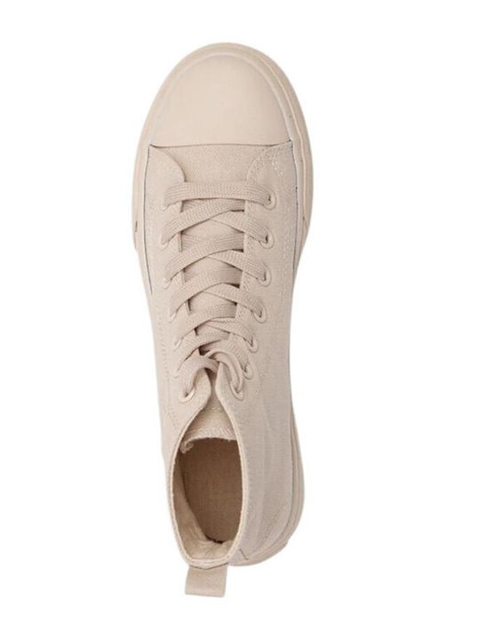 Viska OC Flatforms Boots Beige
