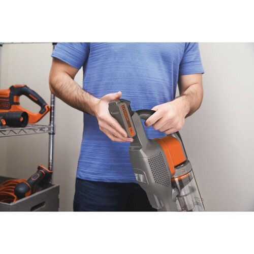 Black & Decker BHFEV182C Επαναφορτιζόμενη Σκούπα 2 σε 1 Stick & Χειρός 18V Πορτοκαλί