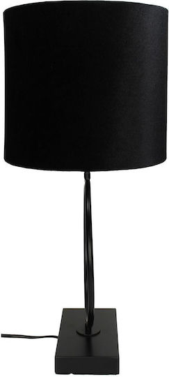 ArteLibre Metal Table Lamp with Black Shade and Base