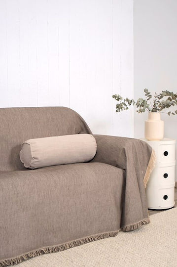 Naf Naf Highline Three-Seater Sofa Throw Chenille 180x300cm 358/127 L Gray