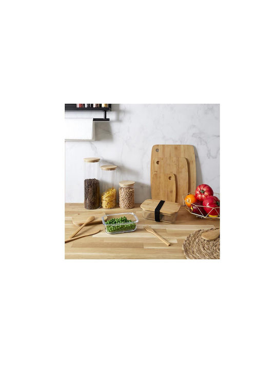 Βάζο Ζυμαρικών με Καπάκι Γυάλινο Διάφανο 1600ml