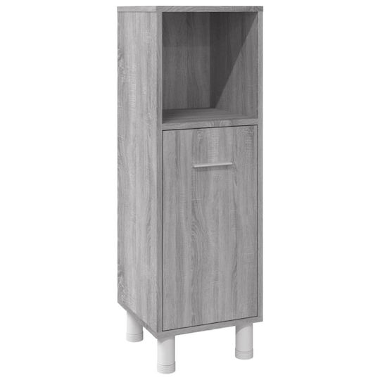 vidaXL Blat fără Lavoar cu Oglindă L60xW32xH53.5cm & Dulap Sonoma