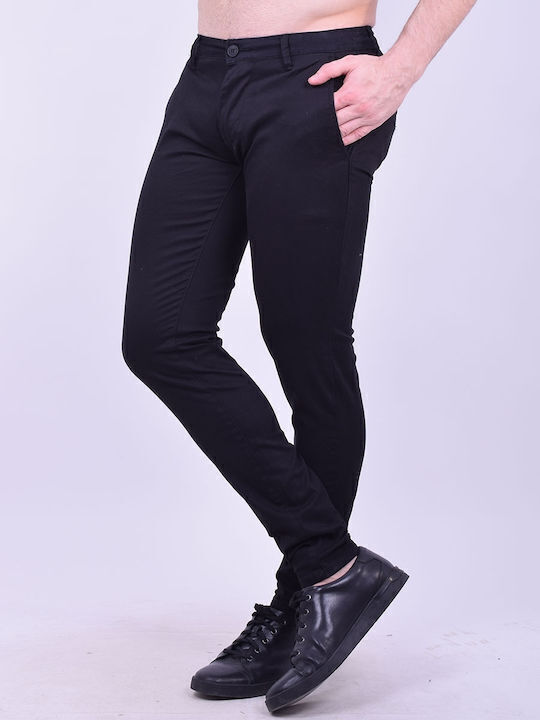 Fabric chino pants chino pocket black Black