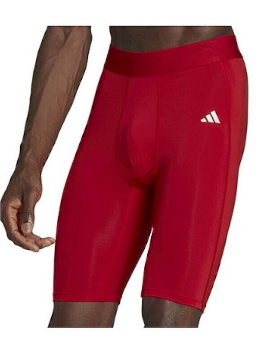 adidas Techfit Aeroready Ανδρικό Αθλητικό Κολάν Κοντό Κόκκινο