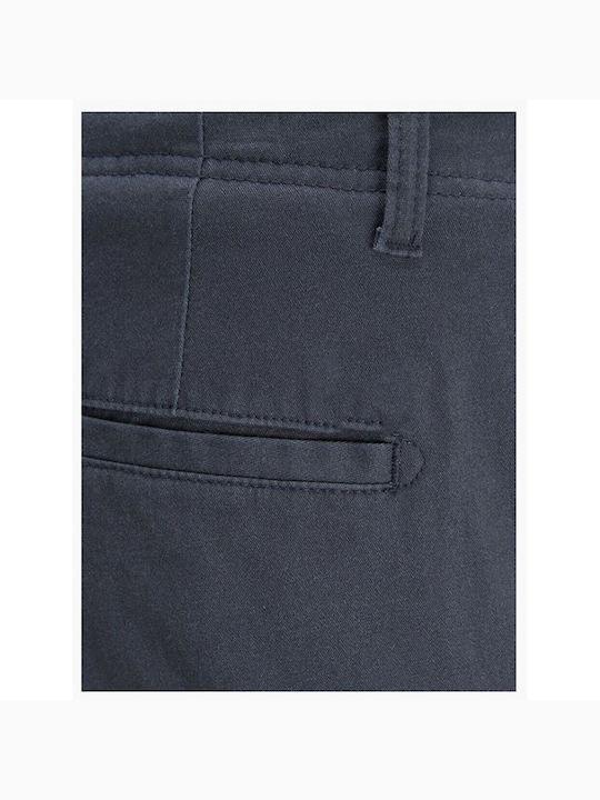 HERREN CARGOHOSE MIT SLIM FIT SCHWARZ