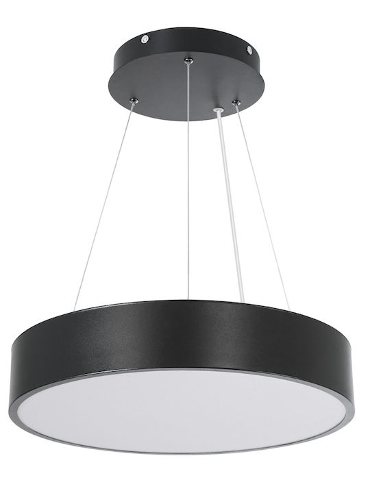 GloboStar Burton -P Round Pendant LED Panel 67W with Warm to Cool White Light 40x40cm