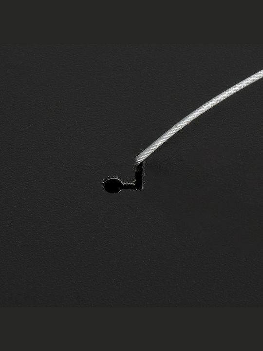 GloboStar Burton 61200-S Mount Ceiling Light 40cm Black with Integrated LED and Remote Control